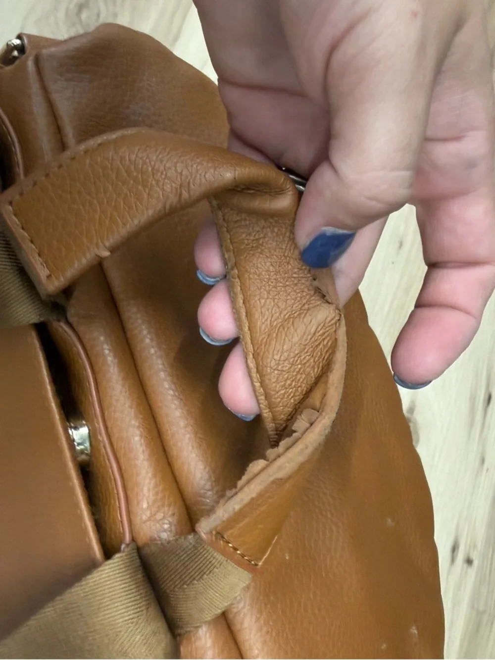 Fawn Design Brown Leather Convertible Backpack
